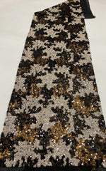2025 new model stretch net fabric with 5mm multi-color sequins, lightweight and simple women's dress shirt evening gown shoes bag hat bead fabric