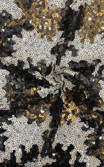 2025 new model stretch net fabric with 5mm multi-color sequins, lightweight and simple women's dress shirt evening gown shoes bag hat bead fabric
