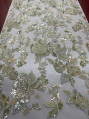 muticlour sequined embroder with beads