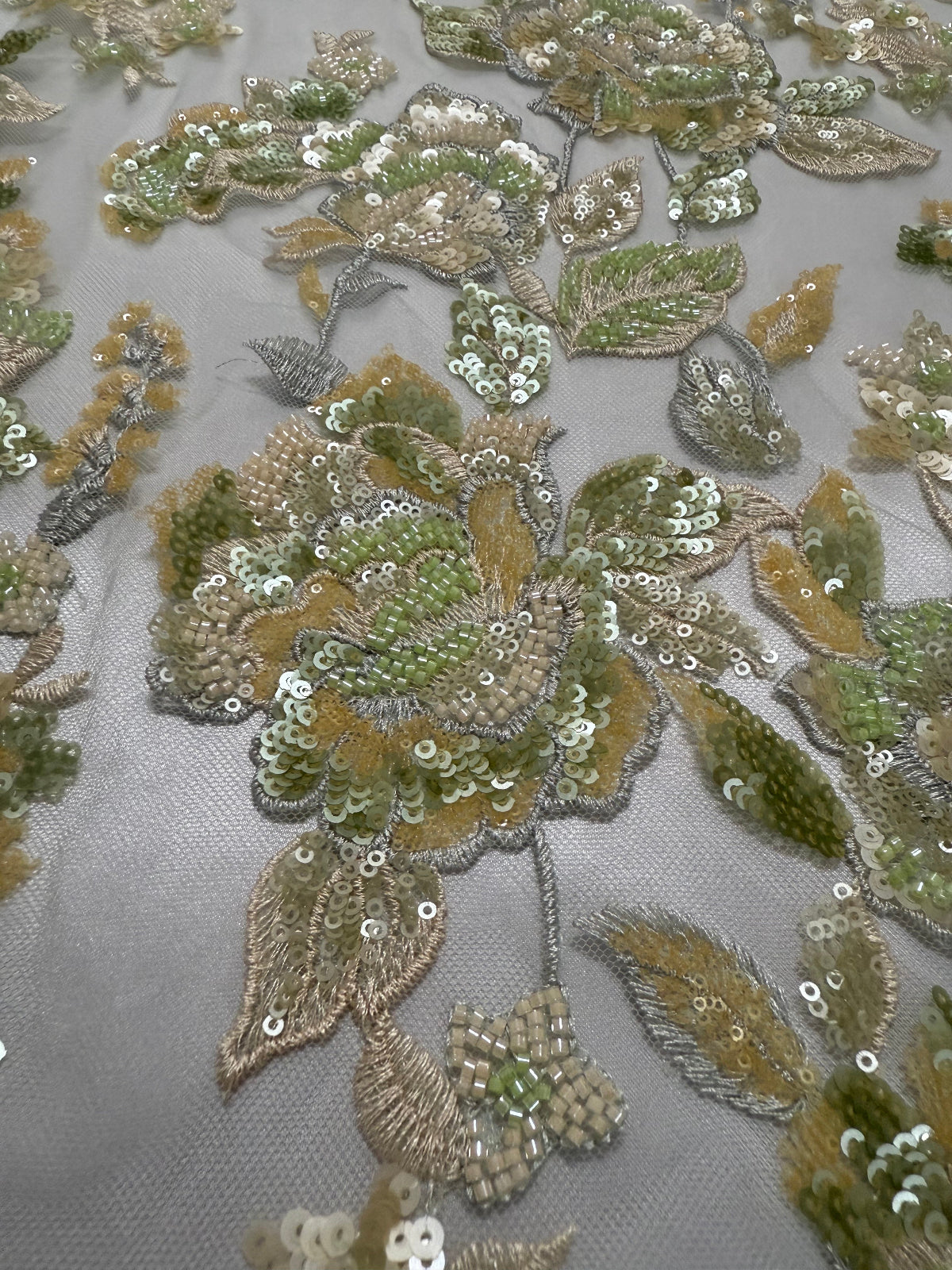muticlour sequined embroder with beads