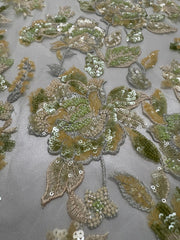 muticlour sequined embroder with beads