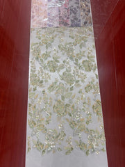 muticlour sequined embroder with beads