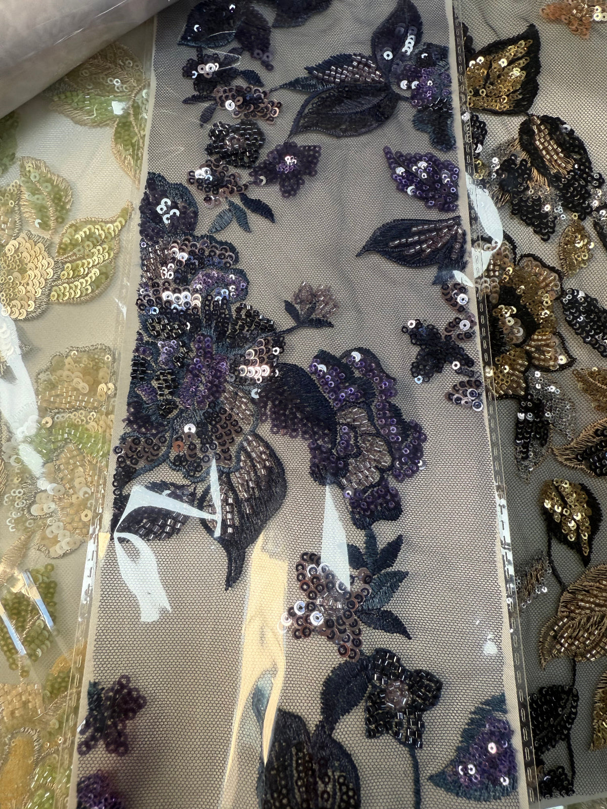 muticlour sequined embroder with beads