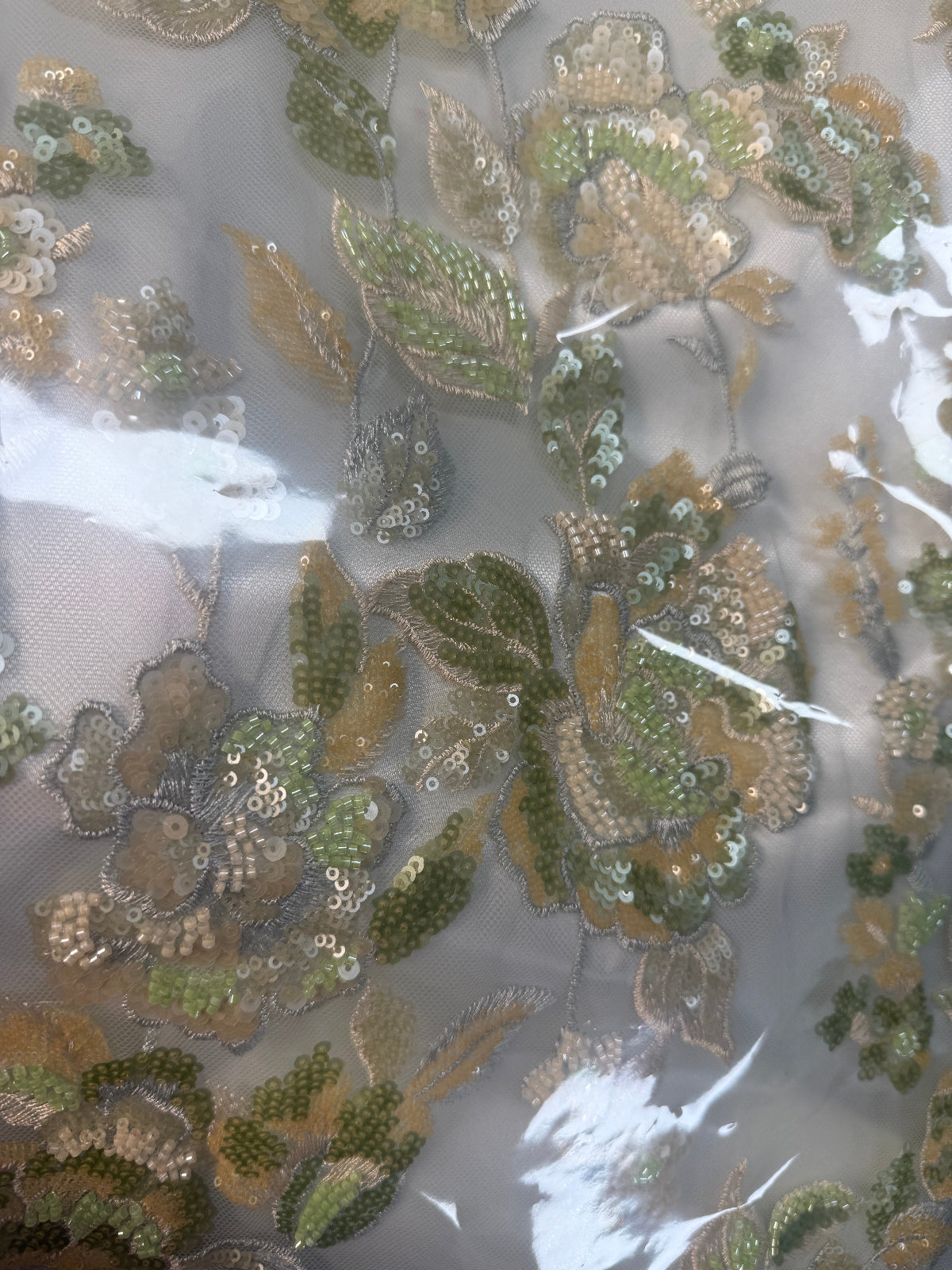 muticlour sequined embroder with beads