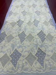 Cotton Laser 3D Heavy Embroidery Fabric