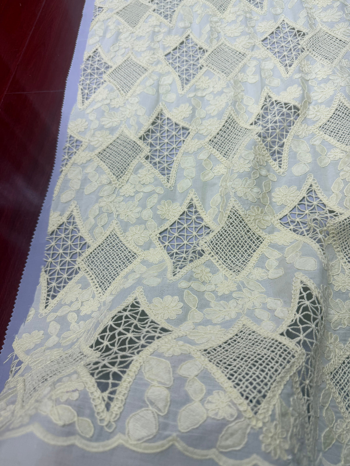Cotton Laser 3D Heavy Embroidery Fabric