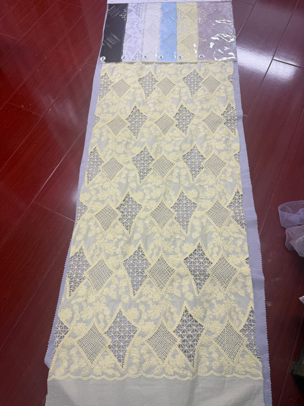 Cotton Laser 3D Heavy Embroidery Fabric