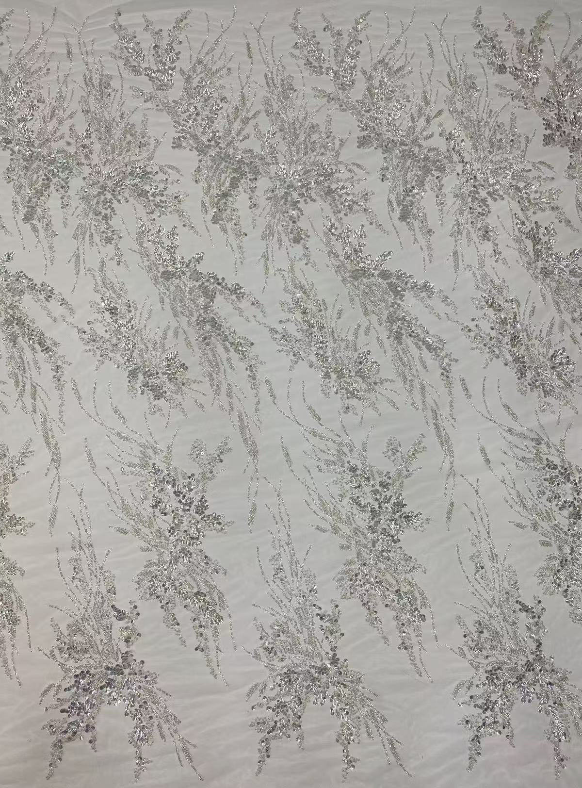 3/7mm +  sequin embroidery