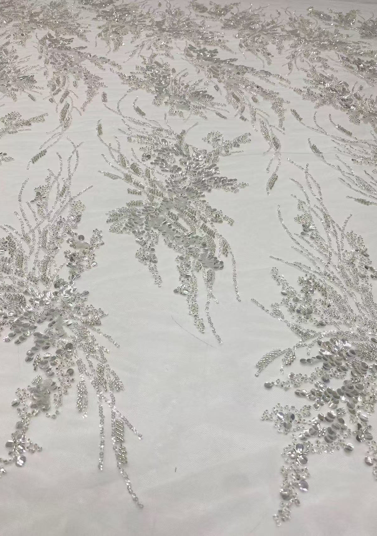 3/7mm +  sequin embroidery