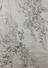 3/7mm +  sequin embroidery