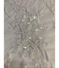 3/7mm +  sequin embroidery