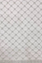 New heavy-duty four pearl rhombus mesh large bubble embroidery luxury wedding dress evening gown fashion performance outfit bead embroidery fabric