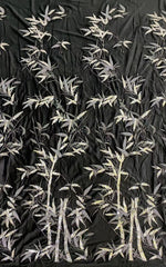 2025 new velvet-flower + bead + sequin embroidery, elegant overcoat, evening gown, women's dress, bead embroidery fabric
