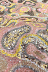 New warm color series 3mm multi-color combination sequin embroidery fashion evening dress qipao shoes bag hat beads fabric