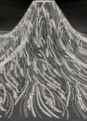 wedding dress fashion  beaded embroidery  fabric