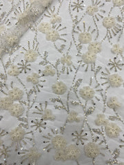 New plant-inspired floral design + bead embroidery + sequin embroidery for women's dresses, shirts, formal wear, children's clothing, shoes, bags, hats, and embroidered fabrics
