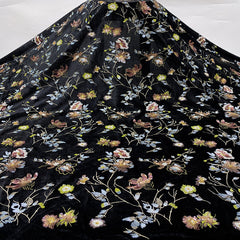 Autumn and winter new style velvet bottom + 7-color multi-colored sequin embroidery Chinese-style women's dress, cheongsam evening dress, fashion dress, bead fabric