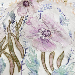 Cross-border new lace laser printing and embroidery, absolutely beautiful evening dress women's dress fashion dress lace fabric